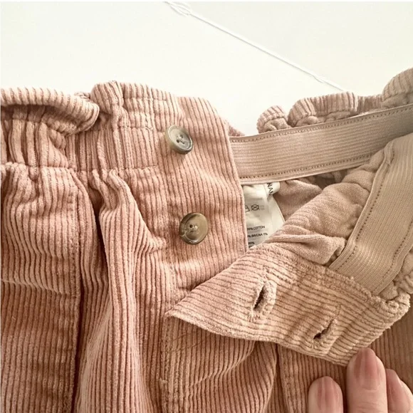 SKIRT H&M Pink Corduroy Button Front Skirt 3t - Picture 5 of 6